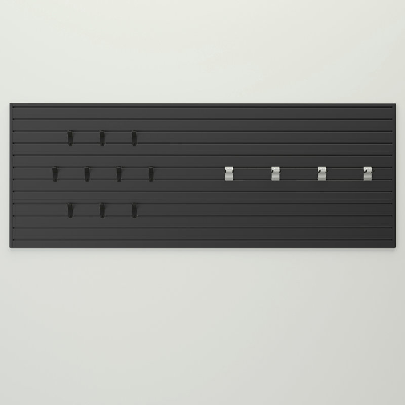 Starter Hook and Panel Set 36" H x 96" W Kit, Black