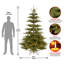 The Holiday Aisle® 7.5 ft. PowerConnect Glenwood Fir Tree with Clear Lights