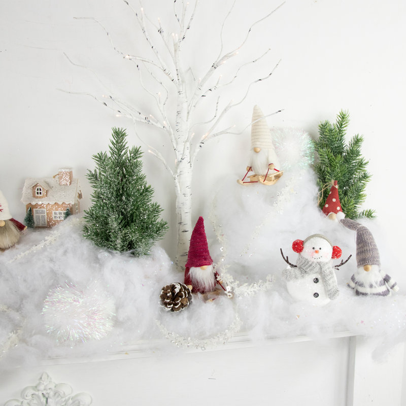 Ornements de Noël gnomes en bois