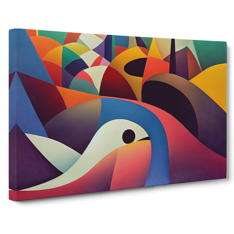 Exclusive Abstract Art - Wrapped Canvas Print, 35cm H x 50cm W x 3cm D