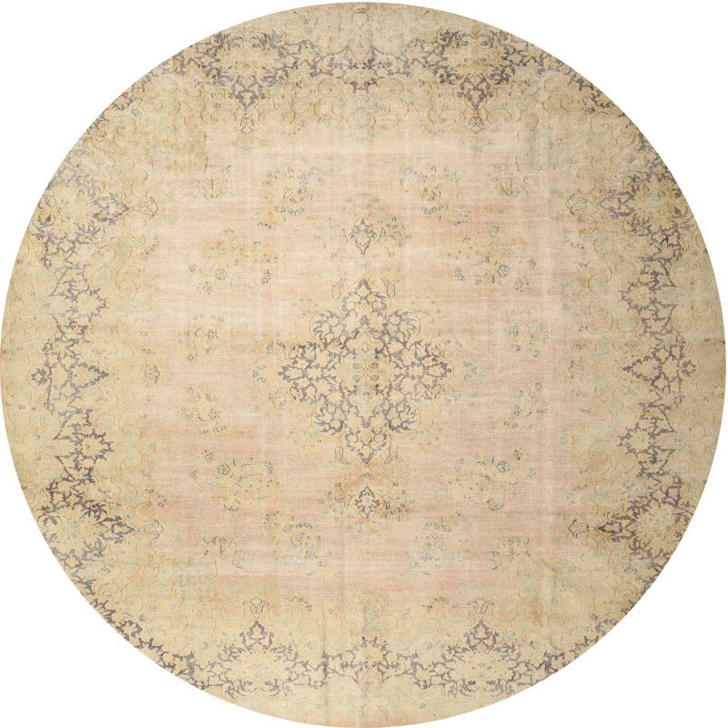 Cateluta Oriental Indoor Rug, Round 5'