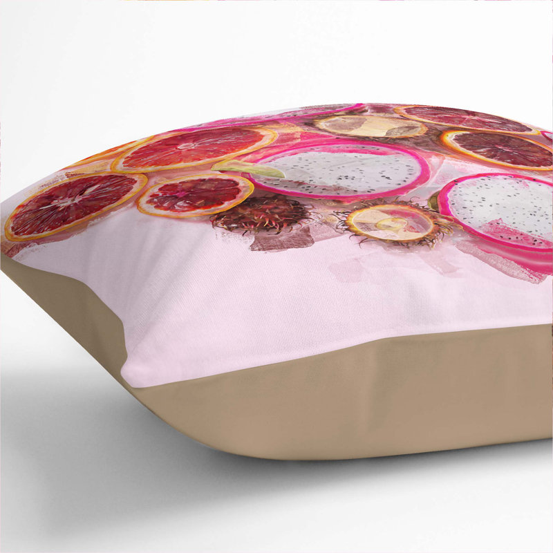 Square Throw Cushion, Stone, 55cm H x 55cm W x 20cm D