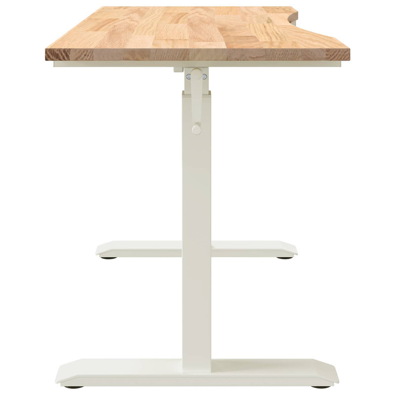 Adjustable Standing Desk, Natural, White