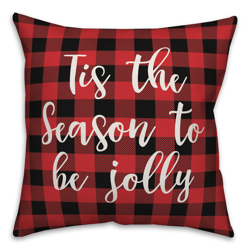  Coussin Tis the Season to Be Jolly, Coussin décoratif
