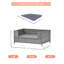 Lit pour animal de compagnie en osier avec coussin Furniture