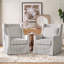 Fauteuil décoratif pivotant avec coussin lombaire l 29,5 po Claudio-815590144-815722988