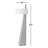 Obelisk Floor Lamp - 63", Chestnut Wood, White Cotton-Linen Shade-20300080