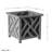 Calista 14.75" Lattice Design Planter Box - 13” Tall Square Decorative Outdoor Flower or Plant Pot-501048195-471666565