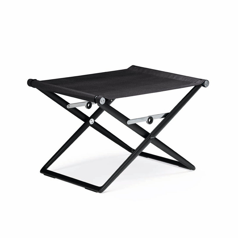 Seax Rectangle Outdoor Ottoman Patio Ottoman, Sail Shade, White