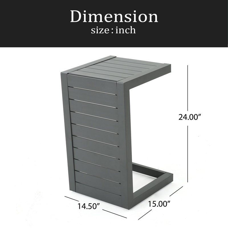 Table en forme de C, Gris