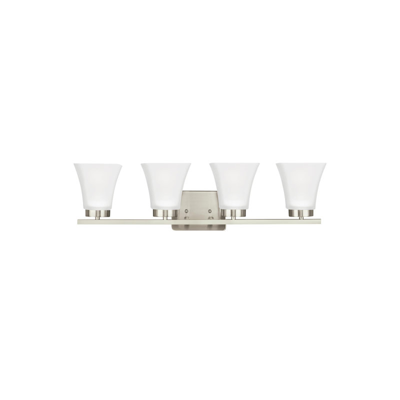 Bayfield Four Light Wall / Bath from Generation Lighting , Brushed Nickel, No