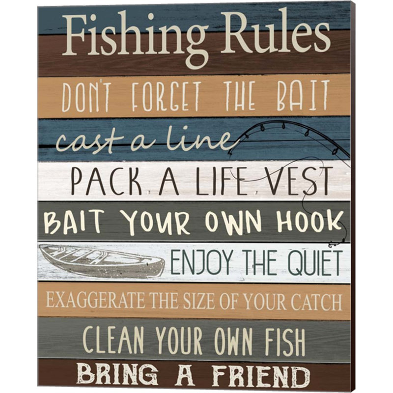 «Fishing V2» par Kimberly Allen, reproduction sur toile tendue