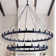 Brisa 2 Tier Wheel-Shaped Pendant Light with E12 Base Bulb and 48 Lights