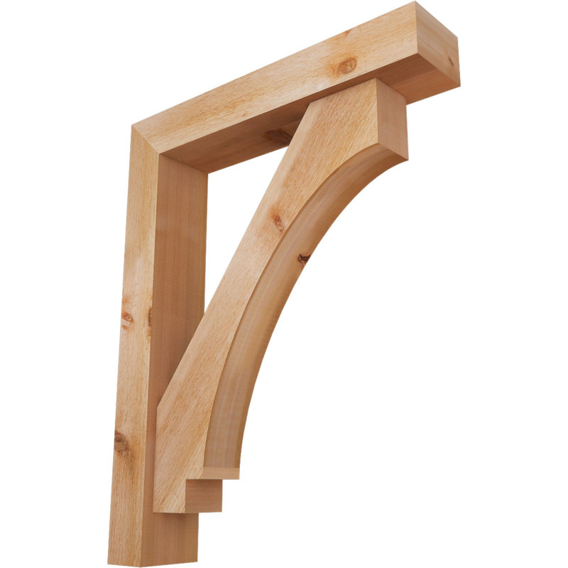 Support de bloc impérial avec entretoise décalée, 38 x 30, Cèdre rouge occidental de l 6 po (scié brut)