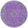 Machine Washable Indoor/Outdoor Claudian ACN1651 Purple Rug