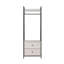 Alva Open Wardrobe with 2 Drawers-723994090