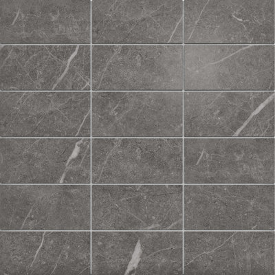 Societal 2" X 4" Porcelain Stone Look Tile Mosaic Sheet