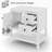 30" Single Bathroom Vanity Cabinet Base Only, Vessel Sink not Included, Open Shelf-116619165
