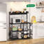 Étagère de boulanger standard 35,4 po en acier inoxydable compatible avec les micro-ondes-525118212