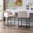 Datia Upholstered Counter Stool with Iron Frame-572127152-573421347