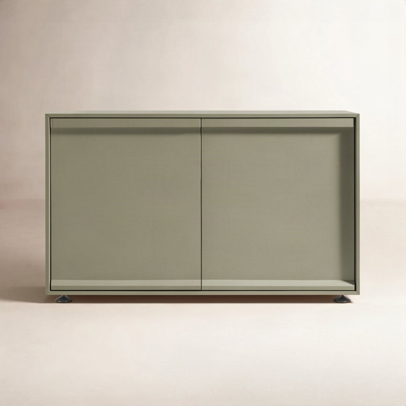 Superchoice 2 Door Credenza, Gray Green