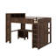 Grand lit mezzanine avec garde-robe et bureau, tête de lit avec rangement et port USB-1301340554