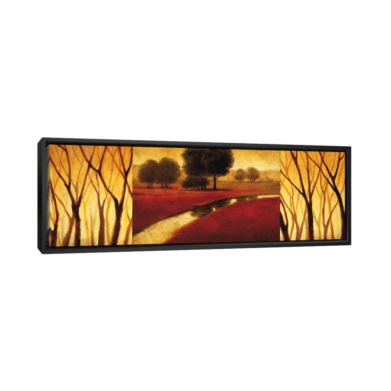 " Brilliance " by Gregory Williams, 12" H x 36" W x 1.5" D, Black Framed Canvas