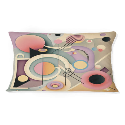 Coussin Pastel Art Deco IV - Imprimé géométrique abstrait