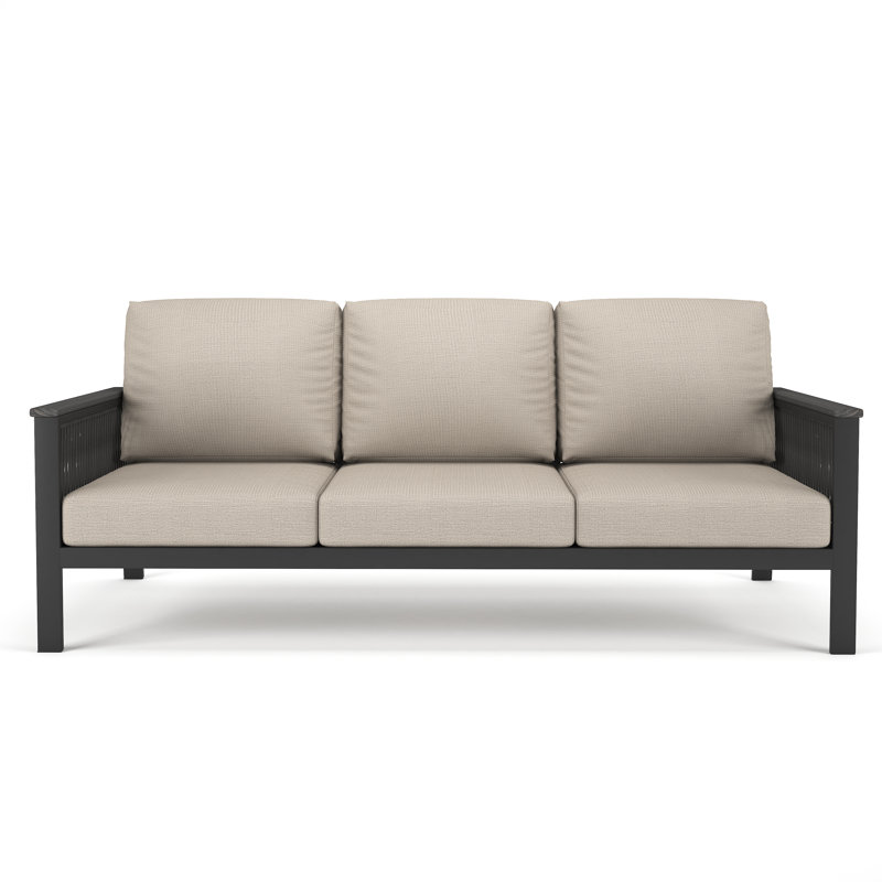 Townsend 80'' Wide Outdoor Patio Sofa with Sunbrella® Cushions, Cast Silver Sunbrella®