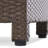 Minimalist Table With Texture, 17.82" W X D H, Brown, No Assembly Surface,-1558249577