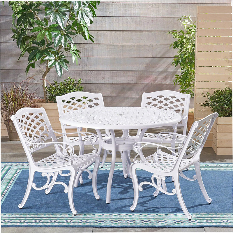 Ensemble repas 5 pièces, Blanc