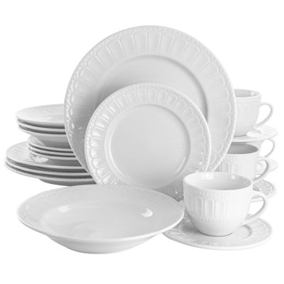 Service de table 20 pièces Credle, service pour 4
