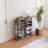 7-Tier Vertical Shoe Organizer With Hooks, Space-Saving Entryway Storage For 12-14 Pairs, Easy Assembly, Rustic Gray Finish