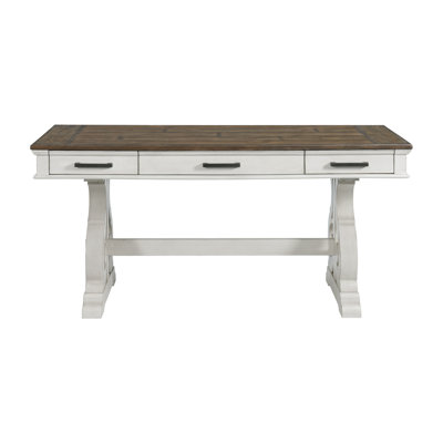 Isamu Solid Wood Desk by Ophelia & Co.