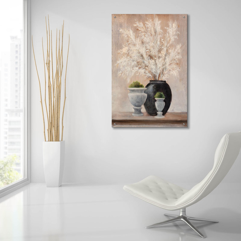 «Simple Pleasures Arrangement» par Julia Purinton, art mural en verre, H 36 po x l 24 po x P 0,2 po