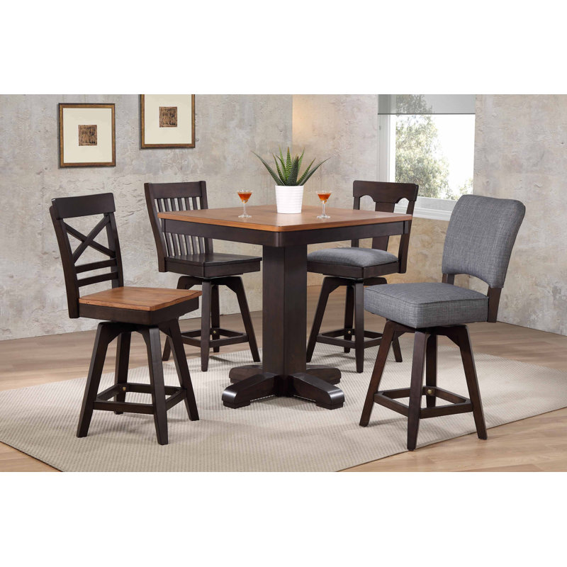 Calderon Dining Table, Black/Brown Oak
