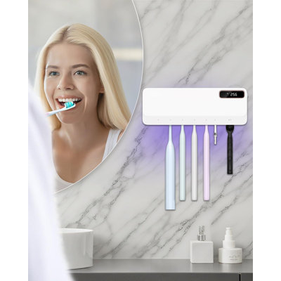 UV Toothbrush Cleaner Holder(White)