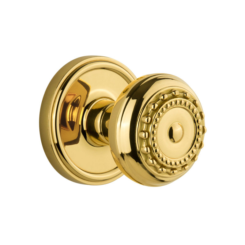 Grandeur Georgetown Rosette Double Dummy with Parthenon Door Knob, Lifetime Brass
