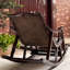 Natural rattan solid wood leisure rocking chair-108730136