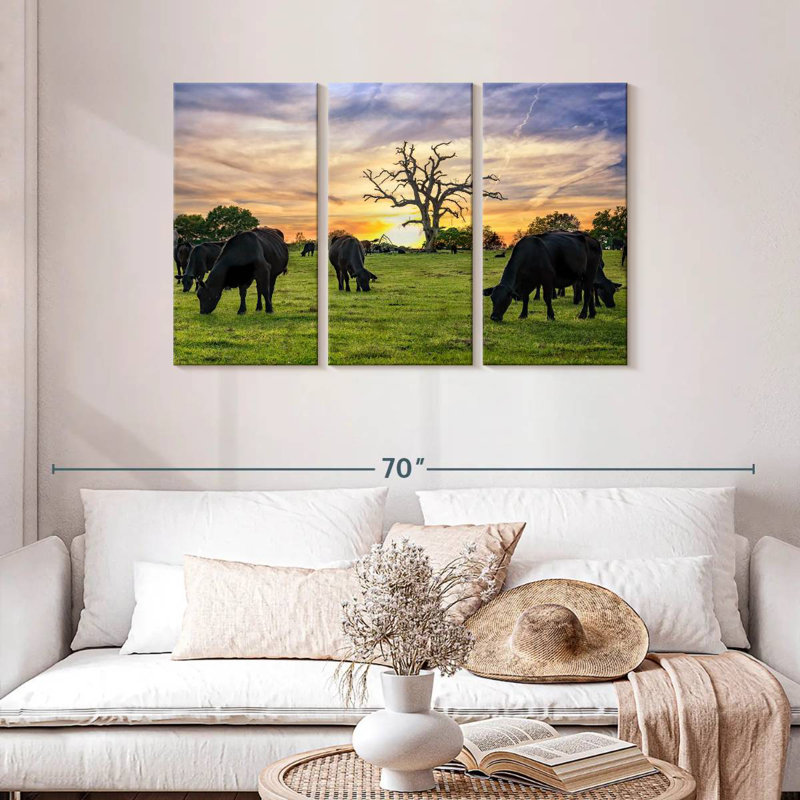 Brampt Grazing Aberdeen Angus, 28" H x 45" W