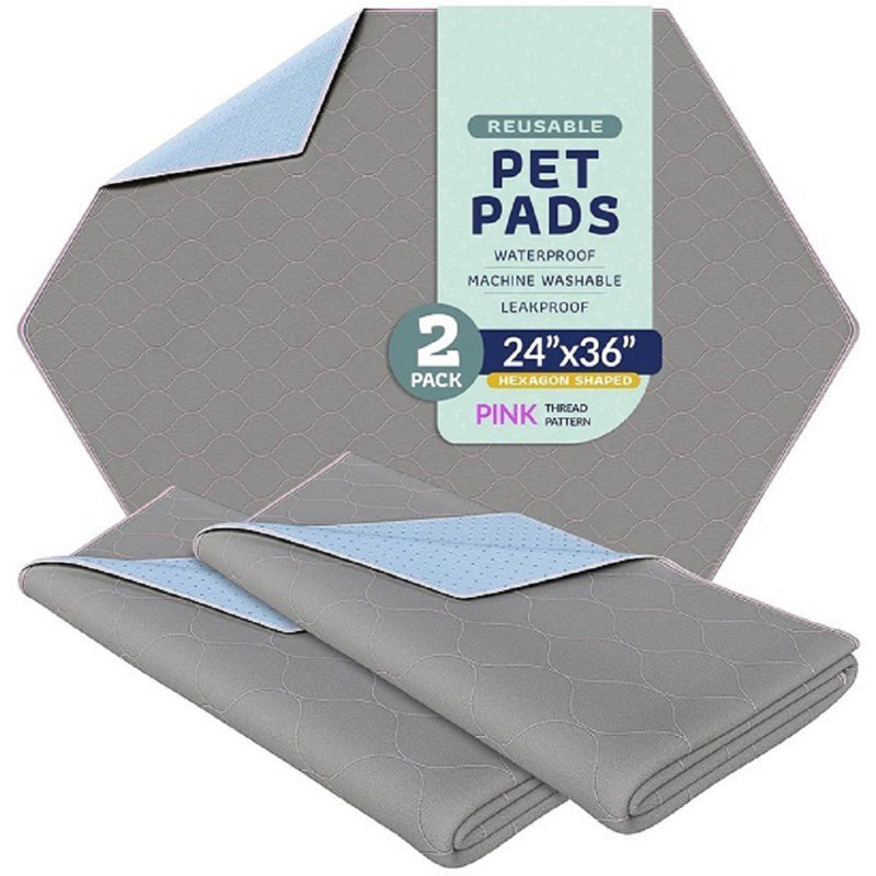 Surmatelas réutilisable Elenie Katziela, L 36 po x P 24 po x H 1 po, Rose