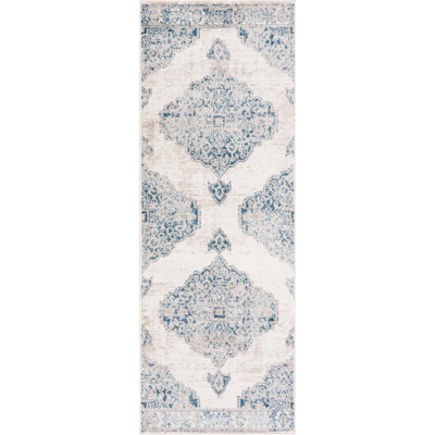 Jahmil Oriental Boho Blue Area Rug