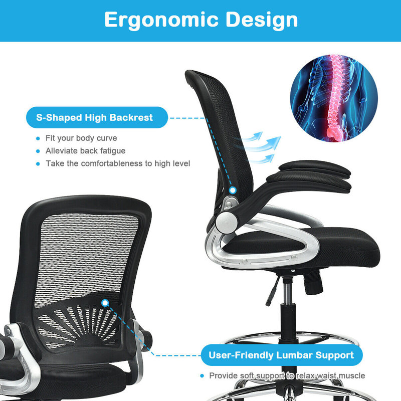 Deana Mesh Drafting Chair