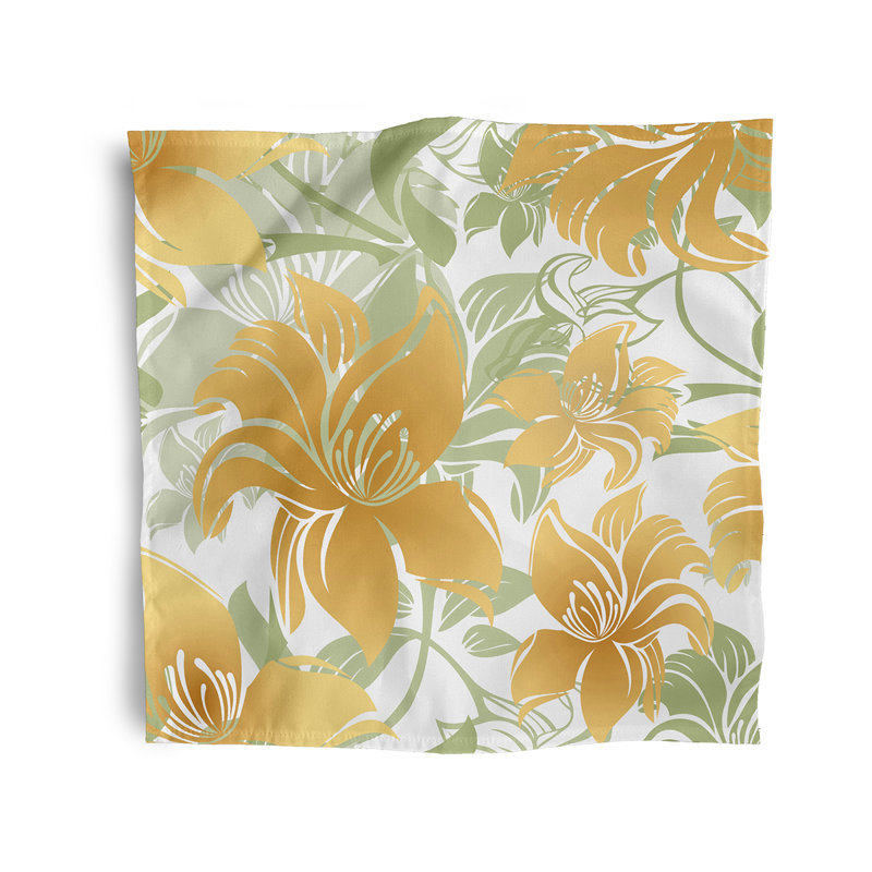 Christianah Tree Mallow Napkins, Gold