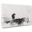 Silhouette Of A Wolf Watercolour - Wrapped Canvas Print-56659015