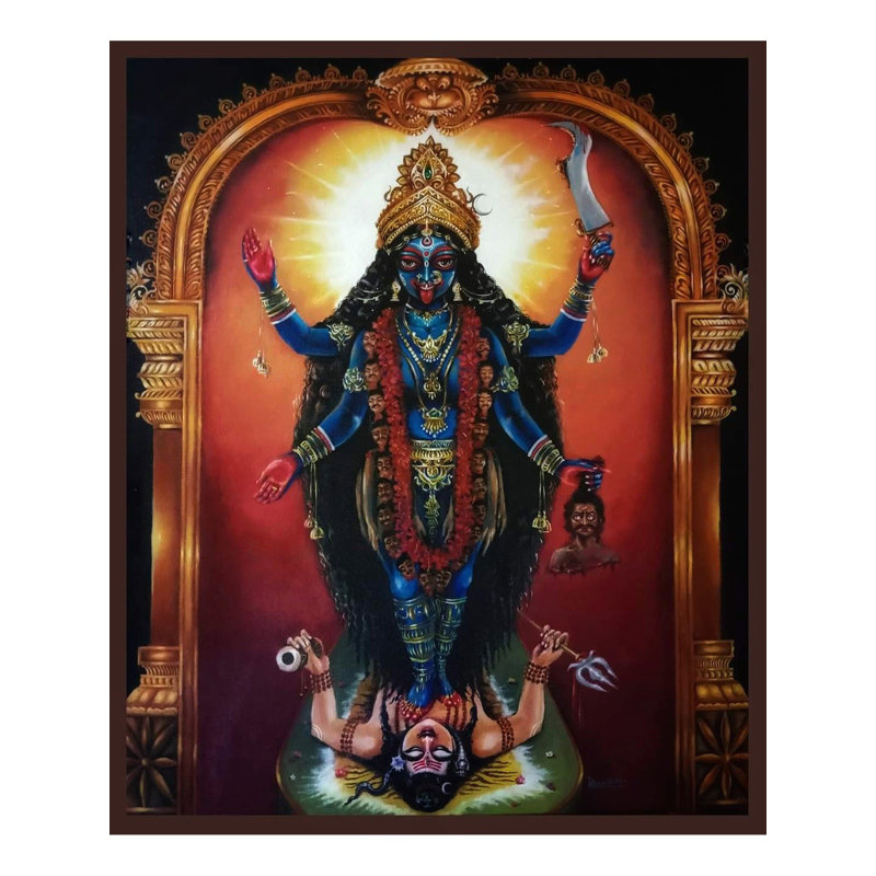 Dakshina Kalika | Acrylique sur toile | Par Debasish Mazumder