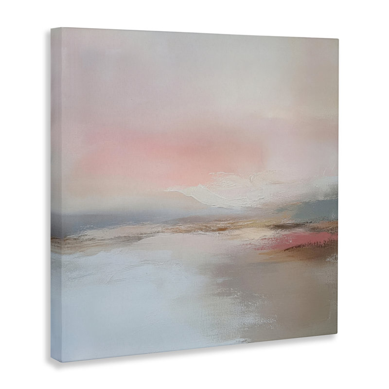 Toile «Mute Landscape Distant Horizon», conception par Petal Prints Design, H 30 po x l 30 po