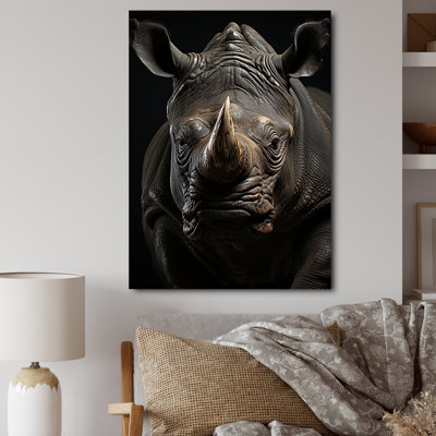 Rhinoceros Majestic Guardian sur toile