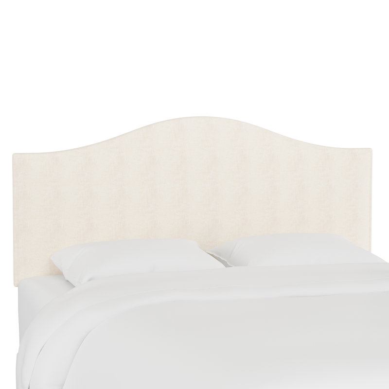 Tête de lit tapissier Hermosa, Simple, Velours perle classique