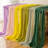 6Pcs Fall Orange Cheesecloth Table Runner 120 Inch Party Boho Home Décor